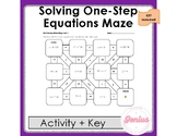 FREE Solving One-Step Equations Maze Activity
