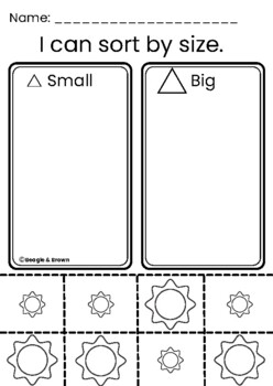 Big and Small: Learning Size Worksheet for Pre-K - 1st Grade