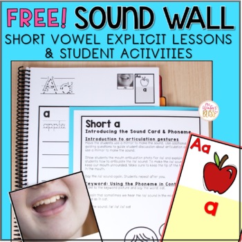 Preview of FREE Sound Wall Explicit Lessons and Sound Wall Activities