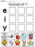 Sounds of Y Word Sort Worksheet