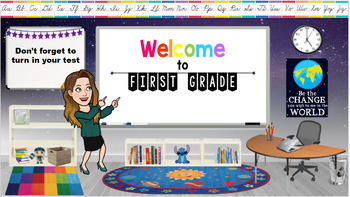 Preview of FREE Space Bitmoji Classroom Template