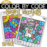 FREE Space Color by Sight Word Pre-Primer and Primer Editable