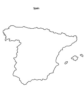 Preview of FREE - Spain Map