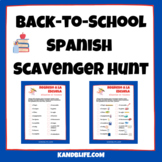 FREE Spanish Back-to-School Scavenger Hunt