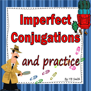 Preview of Spanish Imperfect Conjugations Notes and Practice Powerpoint Bundle