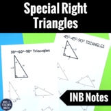 Special Right Triangles Interactive Notebook Page