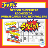FREE Speech Superhero Punch Cards and Reinforcers