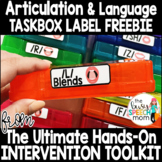 FREE Speech Therapy Labels