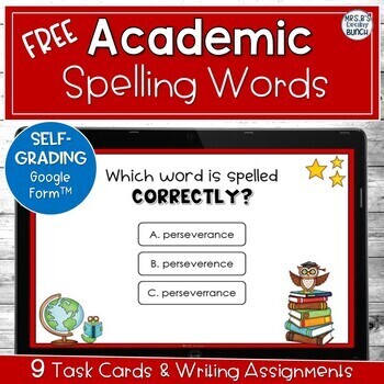 Preview of FREE Spelling Digital Activity for Middle School | Google Form