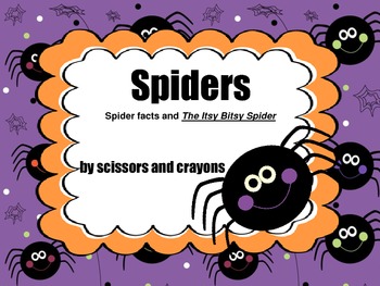 Preview of FREE- Spiders and Itsy Bitsy Spider