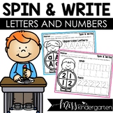 FREE Spin & Write Alphabet Formation and Number Writing Practice