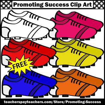 FREE Cleats Clipart, Sport Shoes Clip Art SPS by Promoting Success
