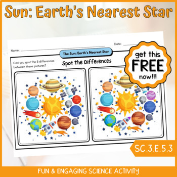 Preview of FREE Spot the Difference Earth & Space Science Activity