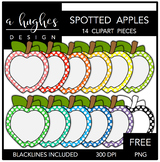 FREE Spotted Apples Clipart