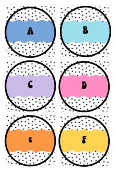FREE Spotty-Retro Editable labels (PPT) by Laura Robins | TPT