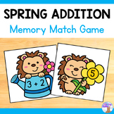 FREE Addition Memory Match Game (Hedgehogs)