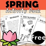 SPRING BREAK Early Finisher Activity Pack ISPY Word  Searc