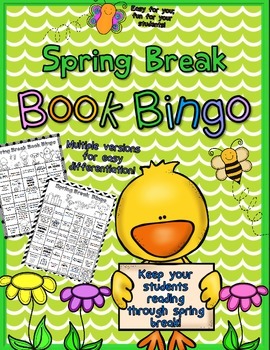 Preview of FREE Spring Book Bingo Reading Incentive for Elementary Students