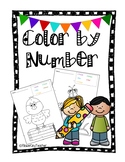 FREE Spring Color by Number!