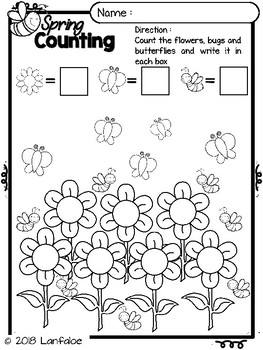 FREE Spring Math Activity by Lanfaloe | Teachers Pay Teachers