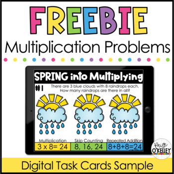 Preview of FREE Spring Multiplication - Skip Counting & Repeated Addition - April Math