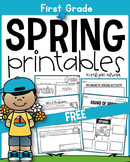 FREE Spring Printables - Math and Literacy
