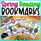 FREE Spring Reading Bookmarks, Spring Bookmarks to Color D