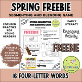 FREE Spring Segmenting and Blending Game: Word Pockets - F