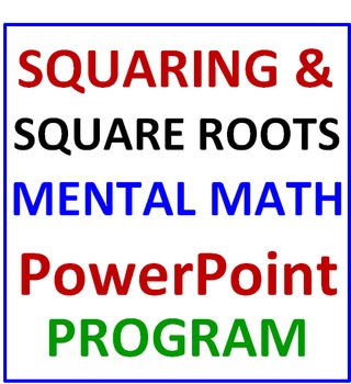 FREE Squaring & Square Roots PREVIEW Mental Math PowerPoint by David ...