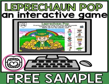 Preview of FREE St. Patrick's Day Articulation BOOM CARDS Sample