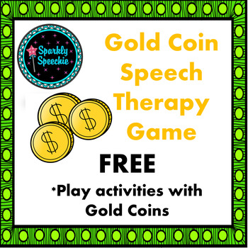 Preview of FREE St. Patrick's Day Articulation Gold Coin Game Speech Therapy March