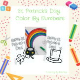 FREE St Patrick's Day Color by Number