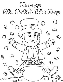 Preview of FREE St. Patrick's Day Coloring Pages