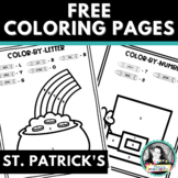 FREE St. Patrick's Day Coloring Pages | Color by Number an