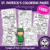 FREE St. Patrick's Day Coloring Pages by Binky's Clipart