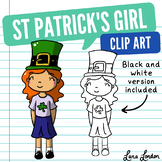 FREE St. Patrick's Day Girl Holiday Clip Art