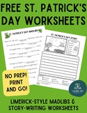 FREE St. Patrick's Day Madlibs & Story-Writing Worksheets