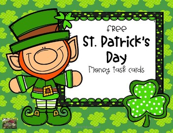 Preview of FREE St. Patrick's Day Money Task Cards (2nd/3rd grade)