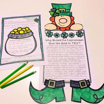 FREE St. Patrick's Day Persuasive Writing {Opinion Writing} | TPT