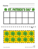 FREE - St. Patrick's Day Tens Frames and Counters - Kinder