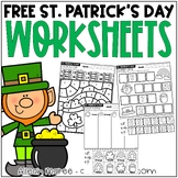FREE St. Patrick's Day Worksheets NO PREP Interactive Printables