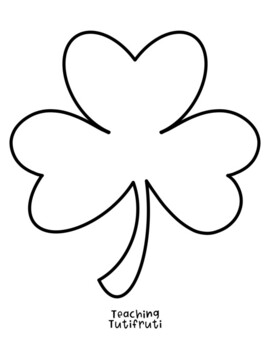 Preview of FREE St Patrick's Day coloring page OUTLINE