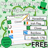 FREE St. Patrick's day Vocab Scavenger Hunt (Montessori, P