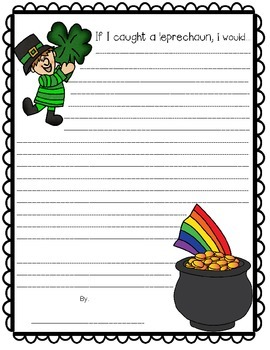 FREE St. Patrick's Day Writing Prompts by A New Day of Learning | TpT