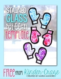FREE Stained Glass Mitten Template