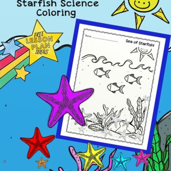 FREE Starfish Coloring Page --- Ocean, Starfish, Coloring Fun for Young Learners