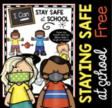 FREE Staying safe at school - social distancing - wearing 