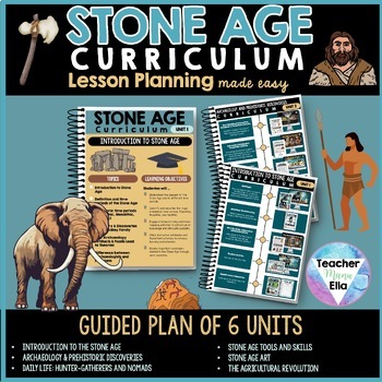 Preview of FREE Stone Age Curriculum Unit Lesson Plans for Social Studies | Prehistory