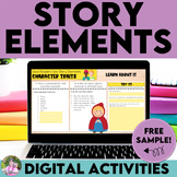 FREE Story Elements Activities for Any Text - Digital Char