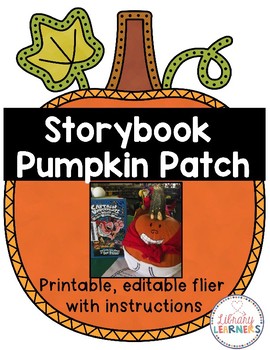 Preview of FREE Storybook Pumpkin Patch editable flyer